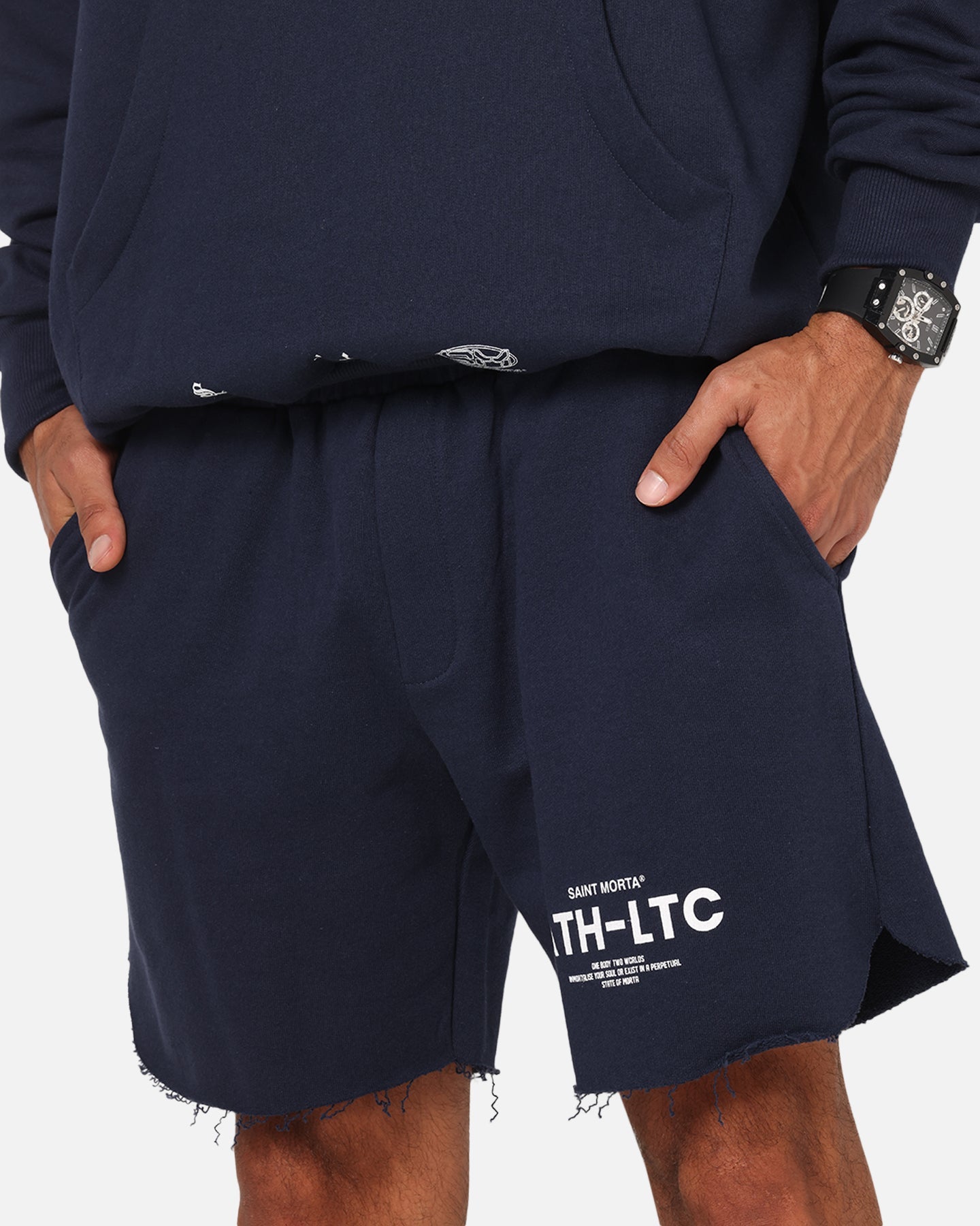 Saint Morta Athltc Sweat Shorts Dark Royal