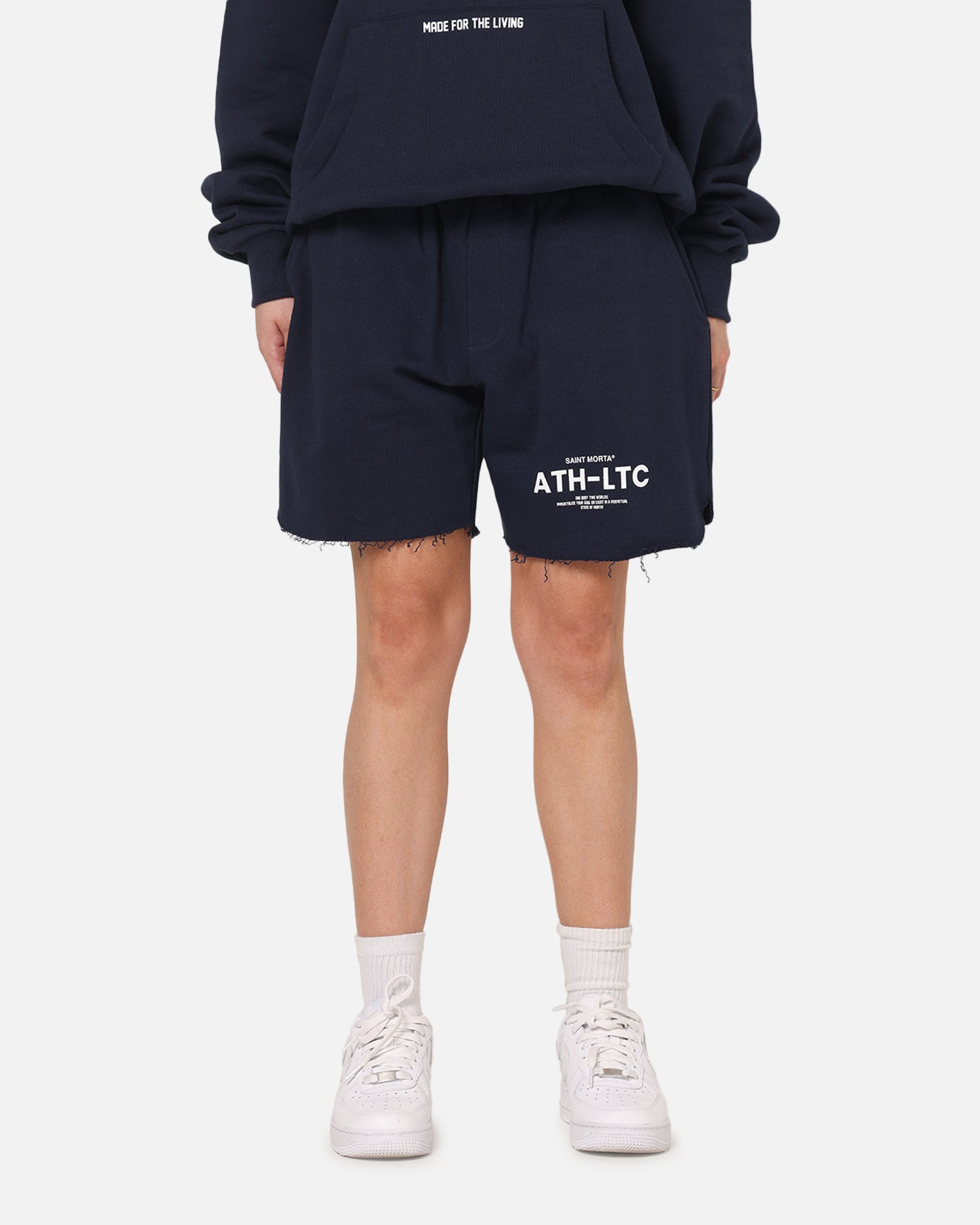 Saint Morta Athltc Sweat Shorts Dark Royal