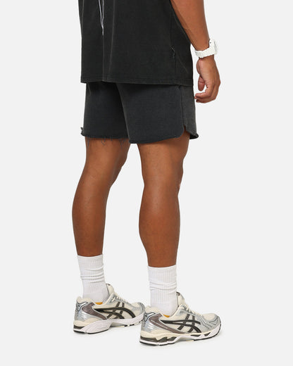 Saint Morta Athltc Sweat Shorts Washed Black
