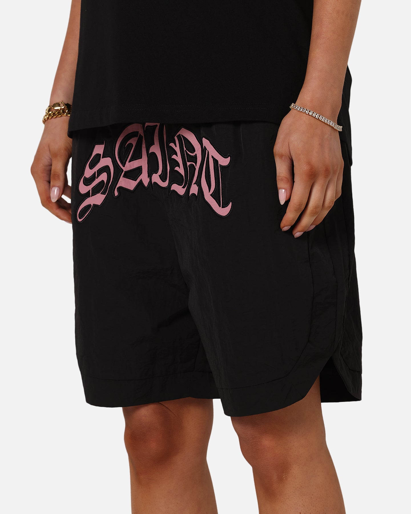Saint Morta Lucius Shorts Black/Pink
