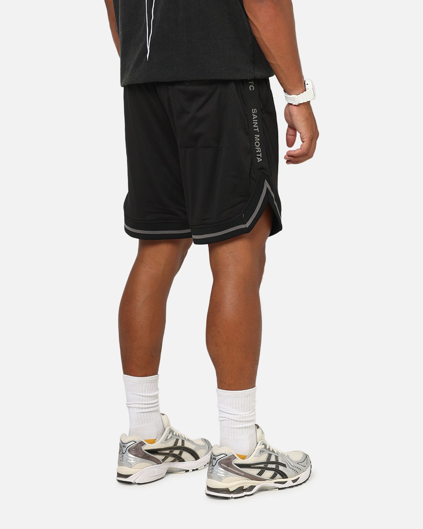 Saint Morta Athletc Taped Basketball Shorts Black