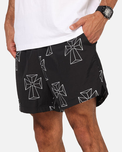 Saint Morta Holy Tide Beach Shorts Black