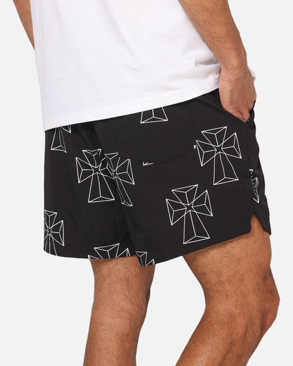 Saint Morta Holy Tide Beach Shorts Black