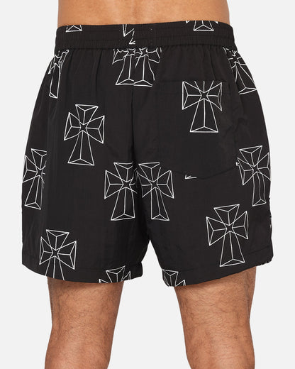 Saint Morta Holy Tide Beach Shorts Black