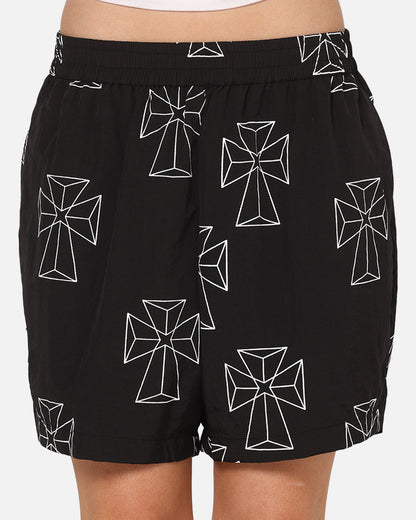 Saint Morta Holy Tide Beach Shorts Black