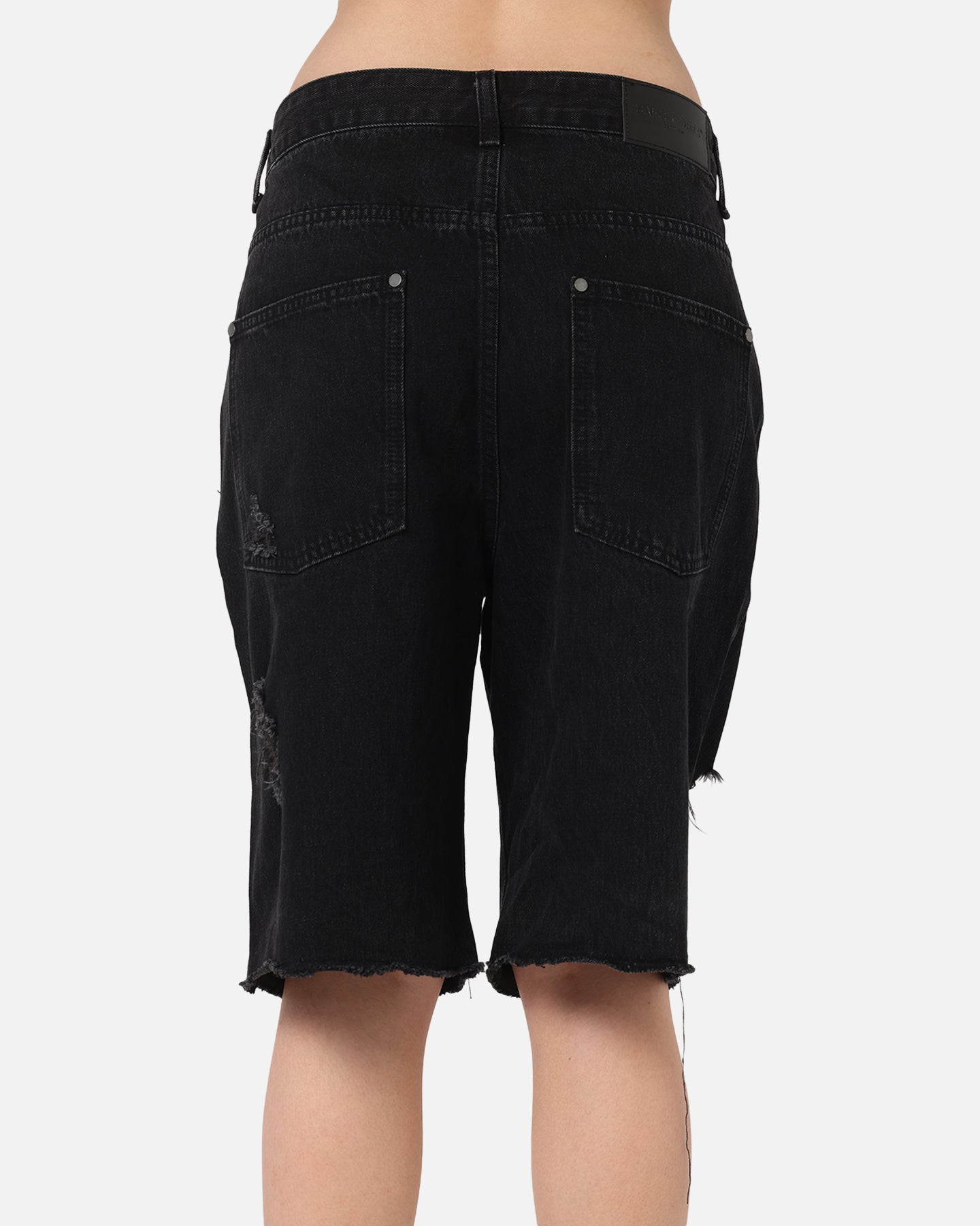 Saint Morta Halo Damage Jorts Black