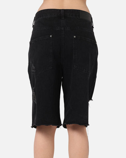 Saint Morta Halo Damage Jorts Black