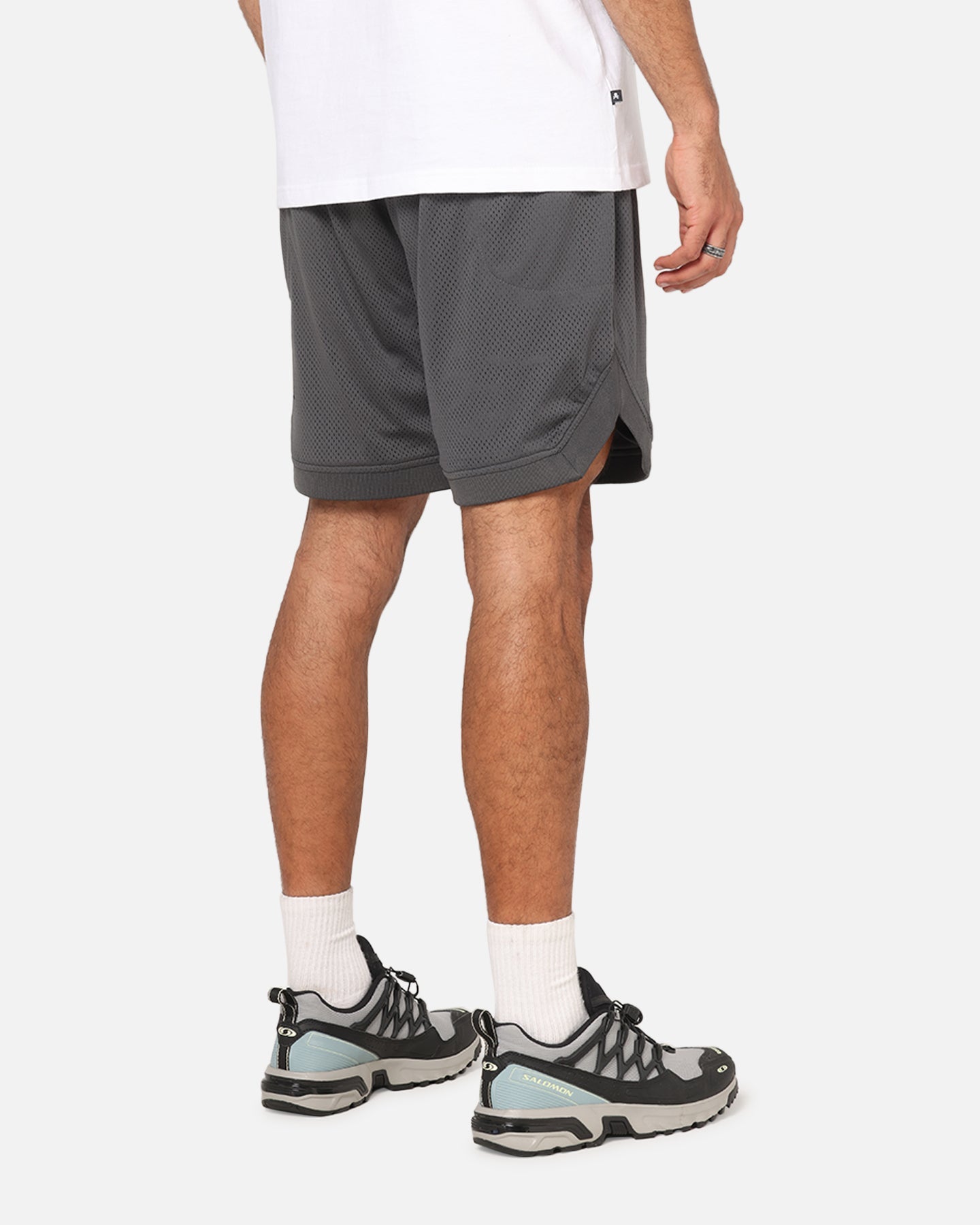 Saint Morta Crested Wing Basketball Shorts Grey
