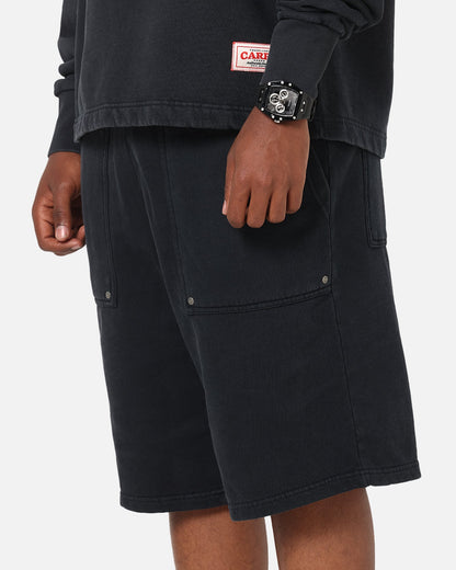 Carre Rivet Baggy Sweat Shorts Charcoal