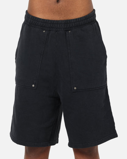 Carre Rivet Baggy Sweat Shorts Charcoal