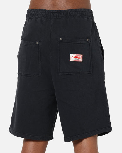 Carre Rivet Baggy Sweat Shorts Charcoal