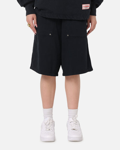 Carre Rivet Baggy Sweat Shorts Charcoal