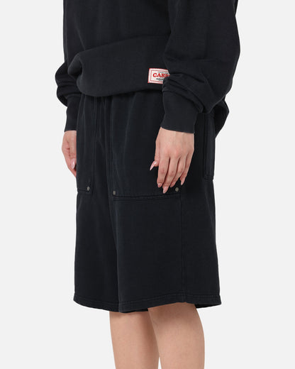 Carre Rivet Baggy Sweat Shorts Charcoal
