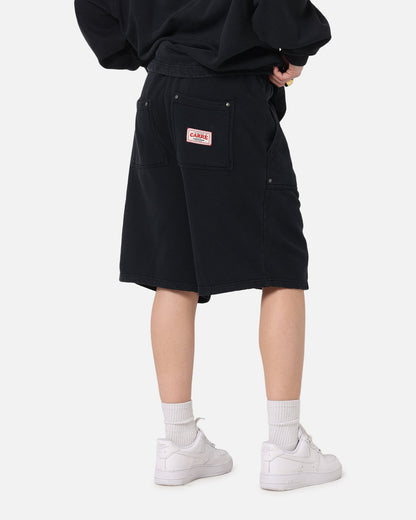 Carre Rivet Baggy Sweat Shorts Charcoal