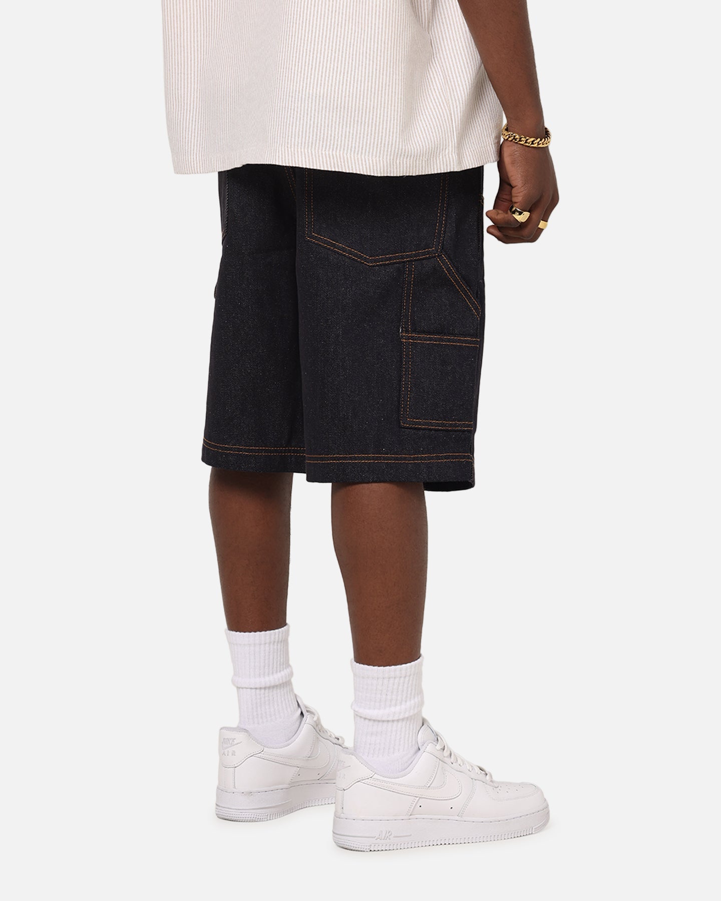 Carre Work Jorts Dark Washed Indigo