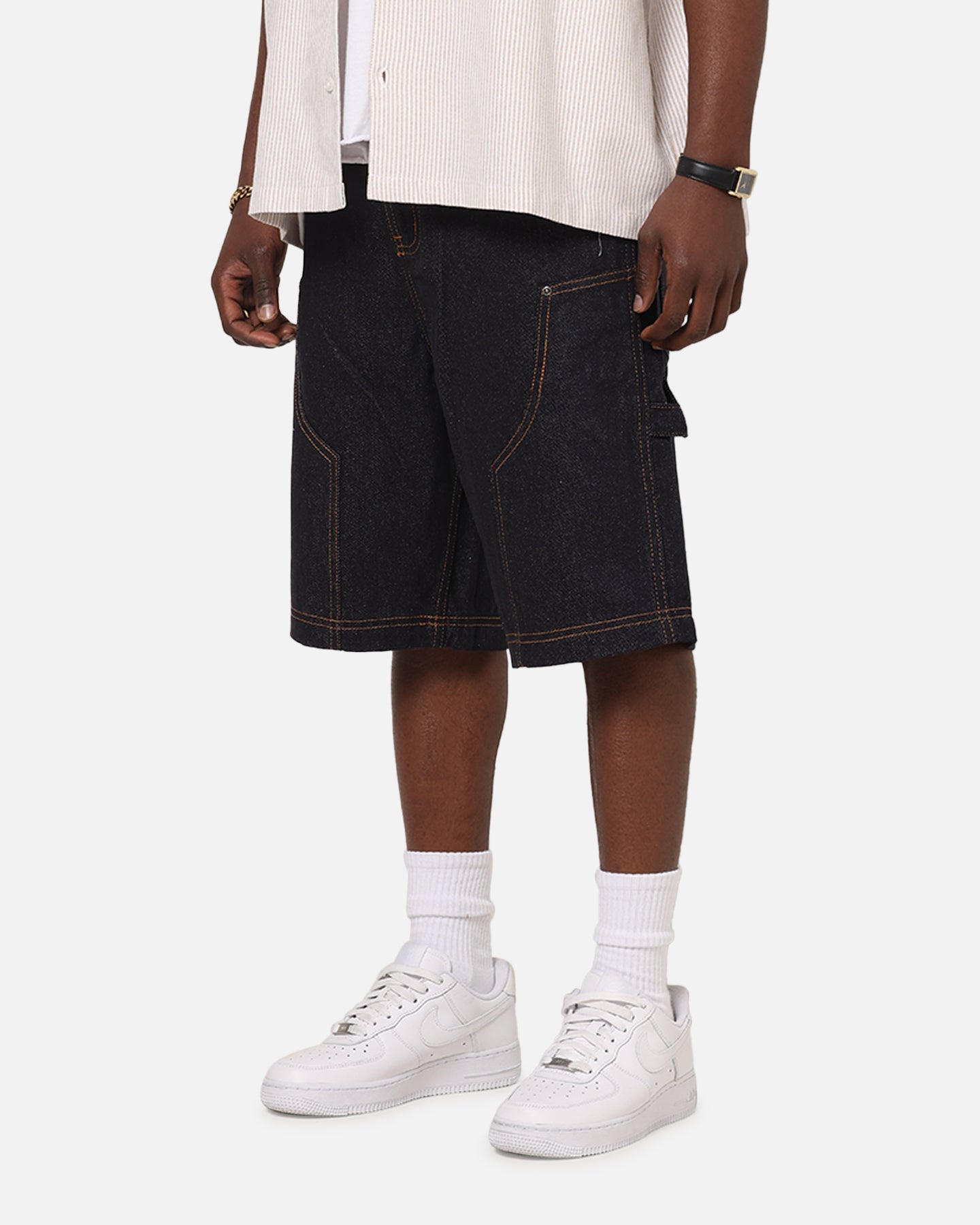 Carre Work Jorts Dark Washed Indigo