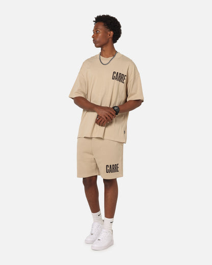 Carre Premium Essentials Sweat Shorts Light Brown