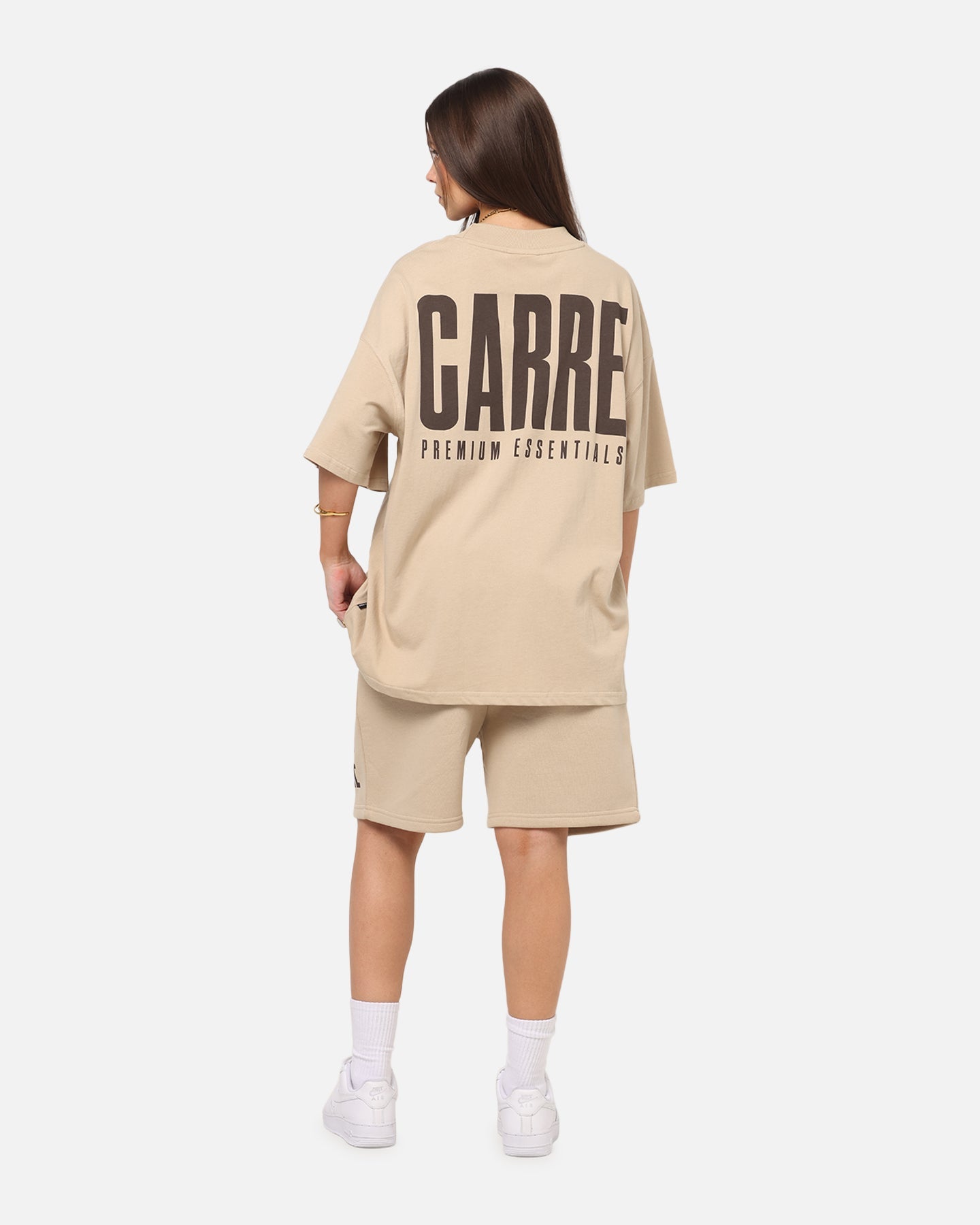 Carre Premium Essentials Sweat Shorts Light Brown