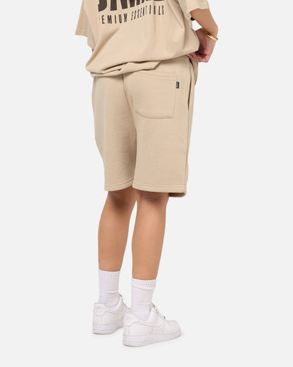 Carre Premium Essentials Sweat Shorts Light Brown