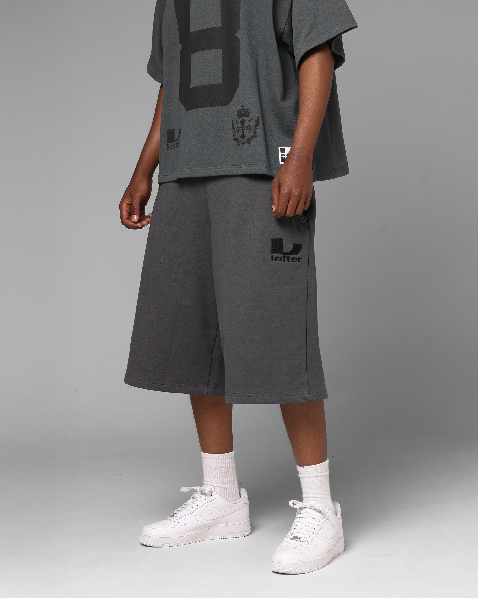 Loiter World Cup Shorts Charcoal
