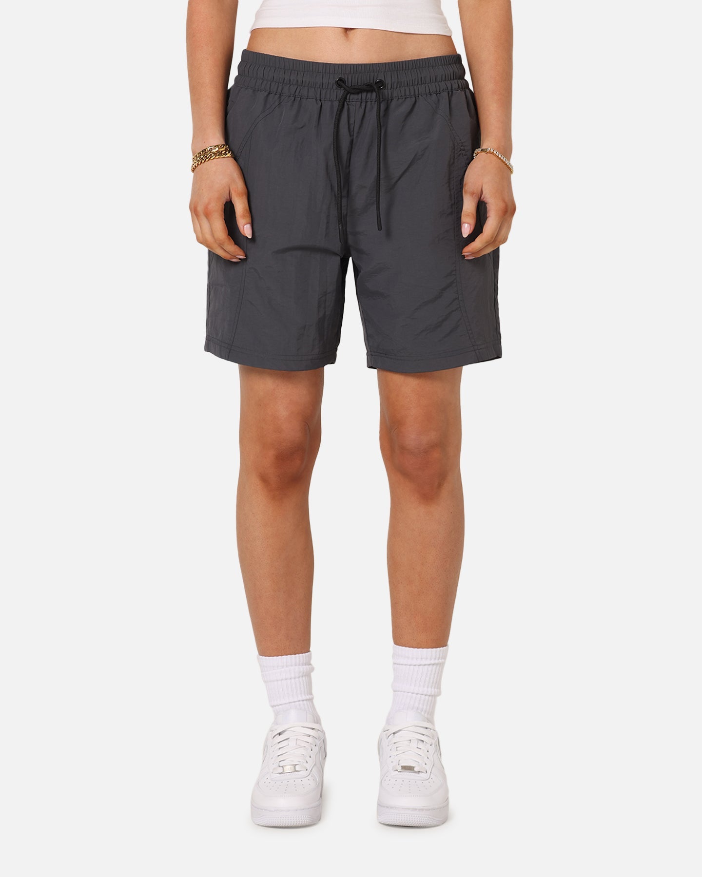 Carre Panelled Nylon Shorts Black