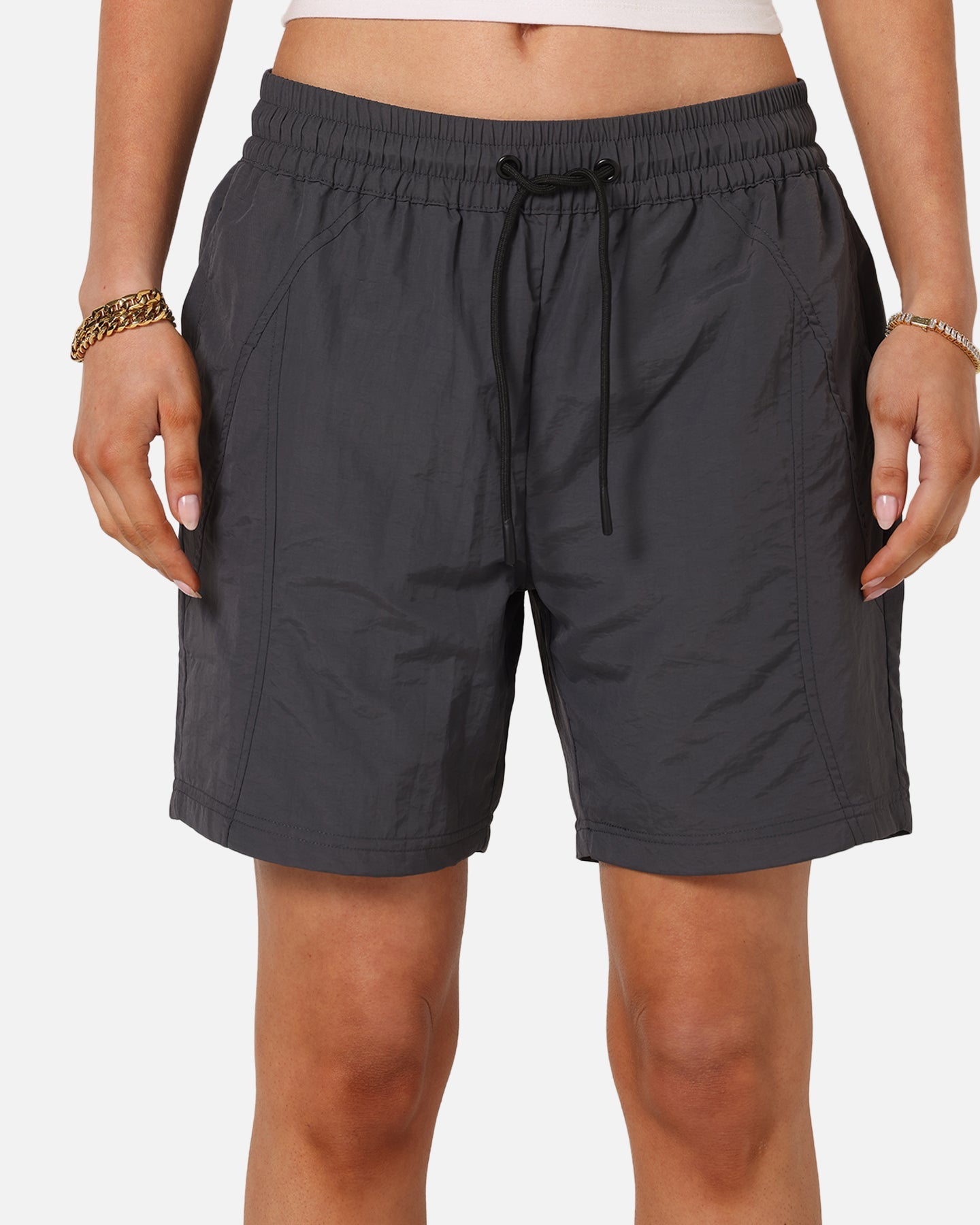 Carre Panelled Nylon Shorts Black