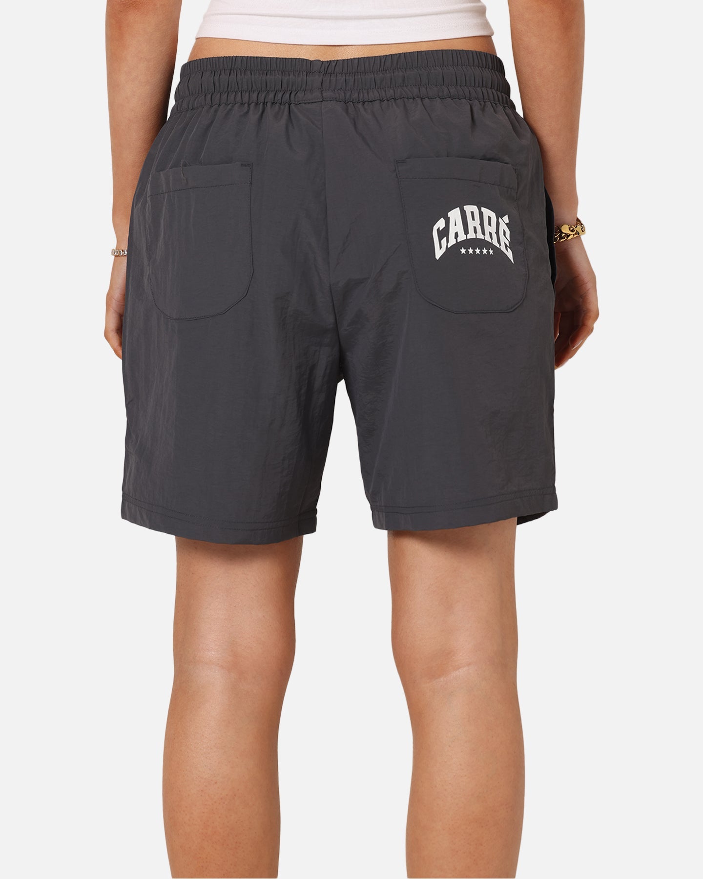 Carre Panelled Nylon Shorts Black