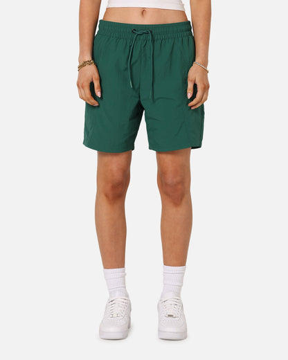 Carre Panelled Nylon Shorts Green