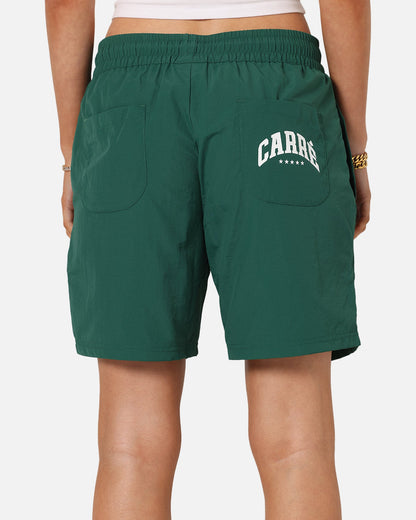 Carre Panelled Nylon Shorts Green