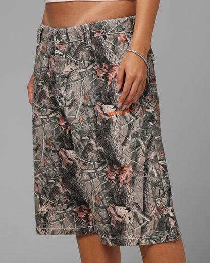 Loiter Biker Jorts Real Tree Camo