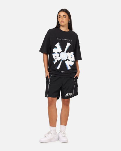 Carre Piped Nylon Shorts Black