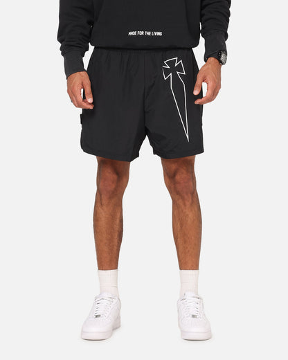 Saint Morta Dagger Sport Beach Shorts Black