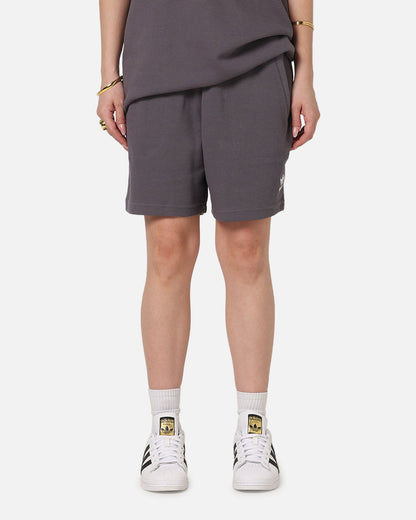 Adidas Trefoil Essentials Waffle Shorts Grey Strata