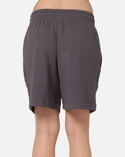 Adidas Trefoil Essentials Waffle Shorts Grey Strata