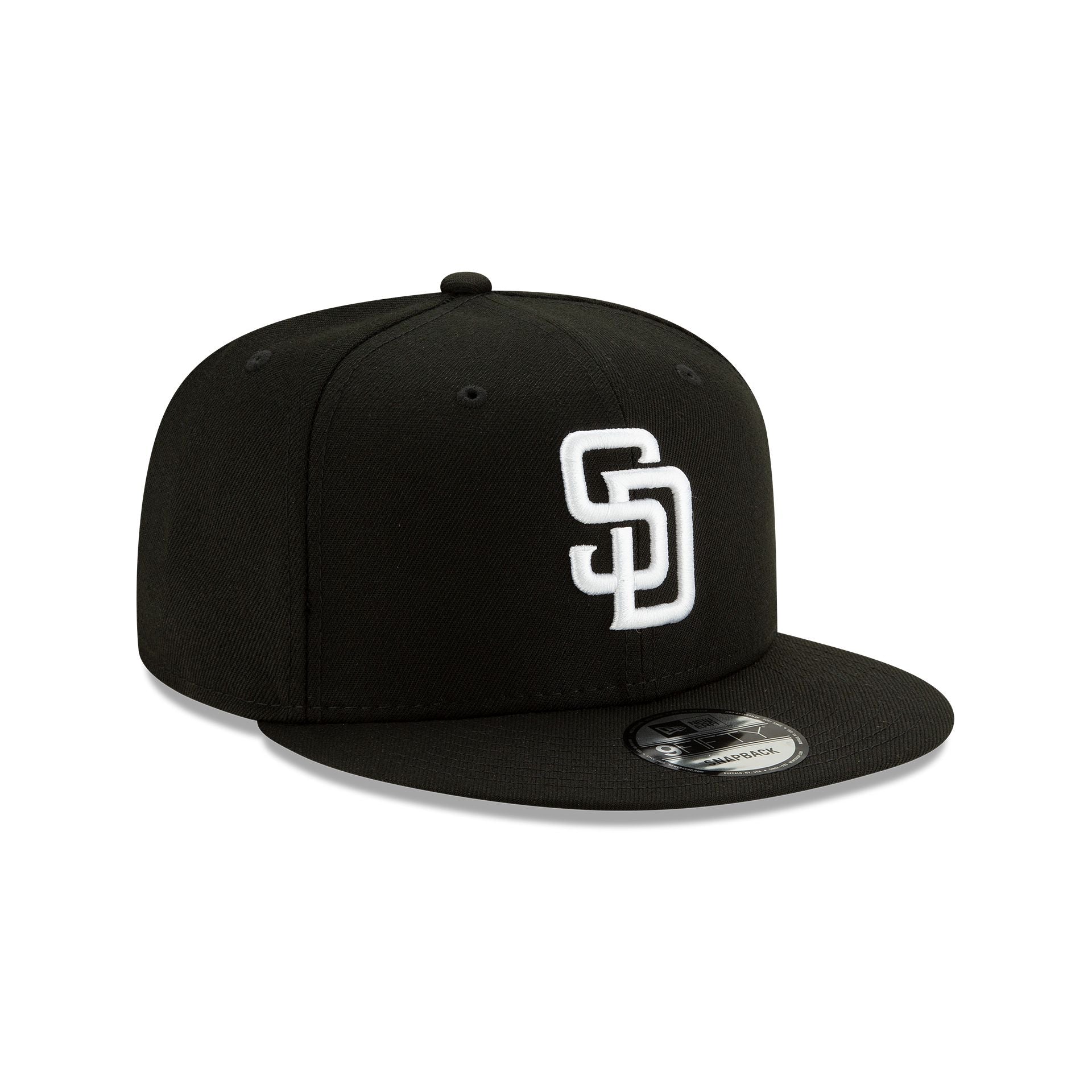 San Diego Padres Basic Black 9FIFTY Snapback Hat