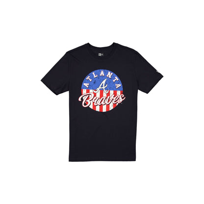 Atlanta Braves Independence Day 2025 Navy T-Shirt