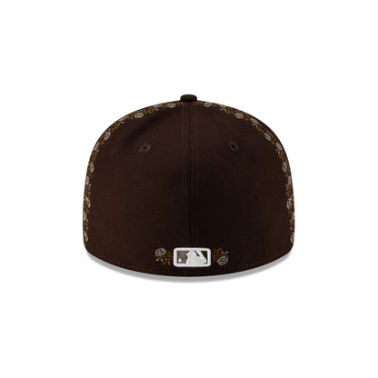 San Diego Padres Rose Emblem Low Profile 59FIFTY Fitted Hat