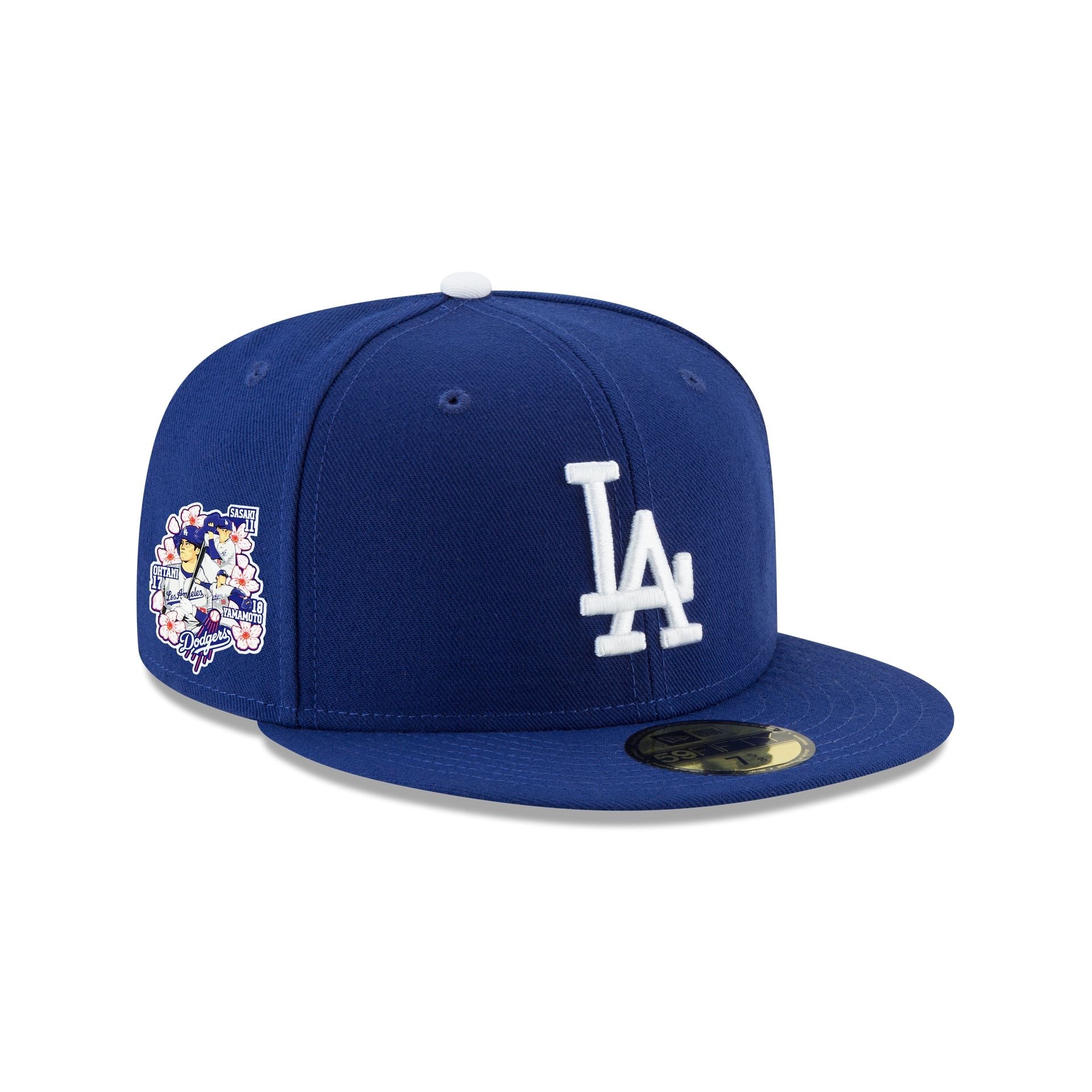 Los Angeles Dodgers Triple Player Side Patch 59FIFTY Fitted Hat