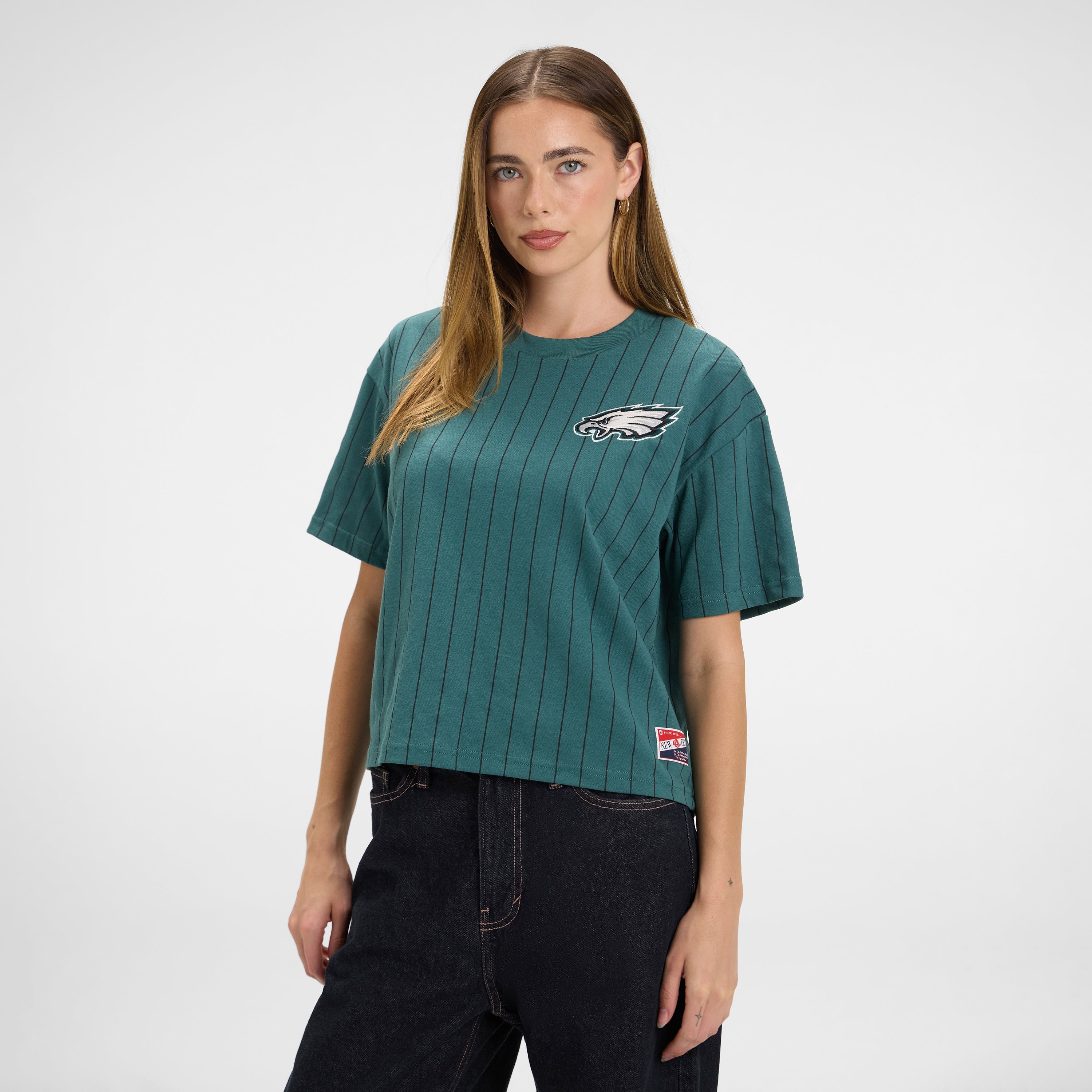 Chicago White Sox Throwback Women's Cropped Pinstripe T-Shirt