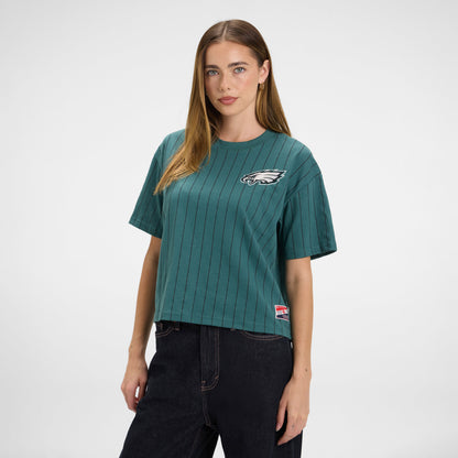 Chicago White Sox Throwback Women's Cropped Pinstripe T-Shirt