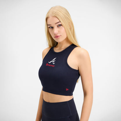 Atlanta Braves Leisure Cropped Women's Tank Top