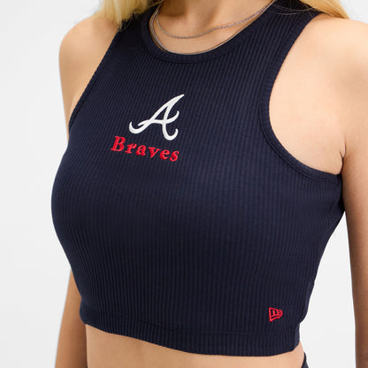 Atlanta Braves Leisure Cropped Women's Tank Top