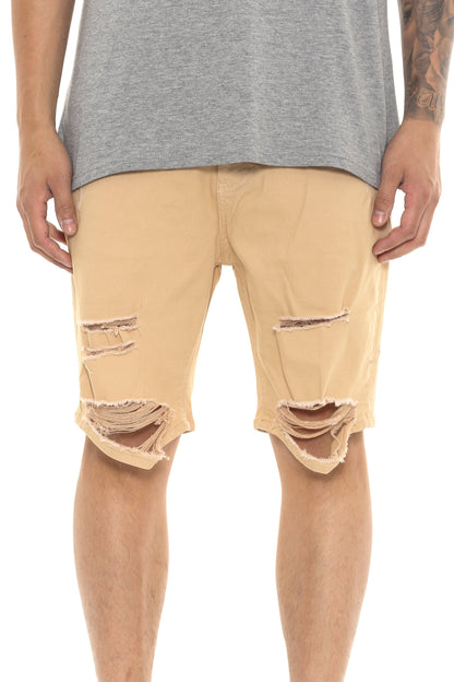 SM Thrashed Short Beige