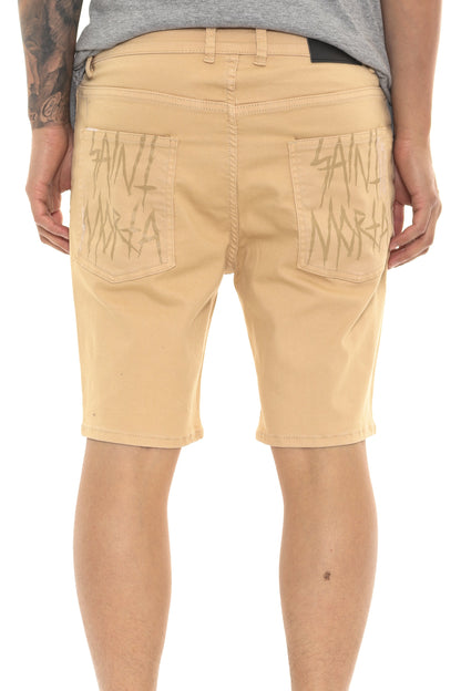 SM Thrashed Short Beige