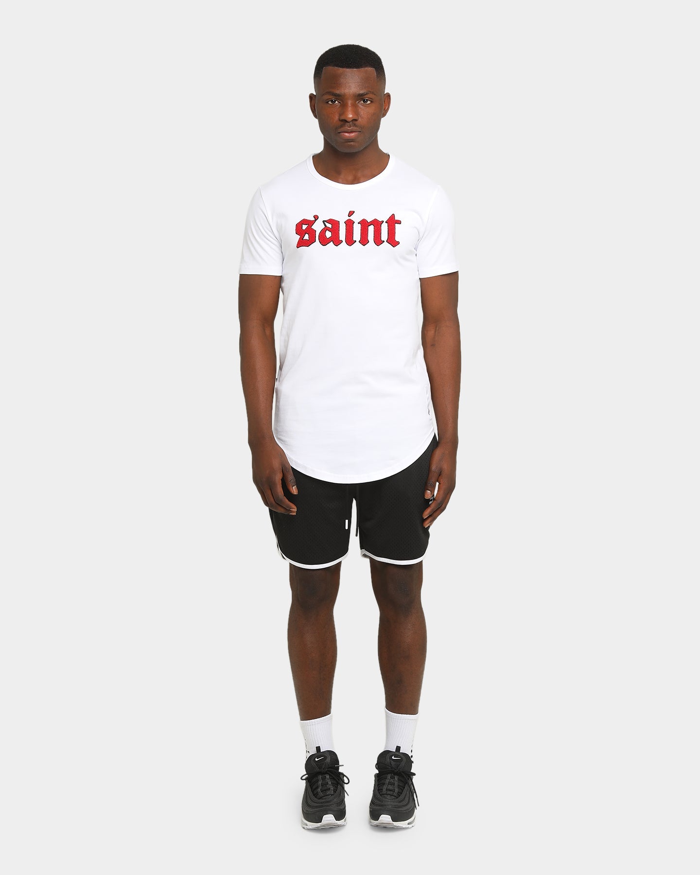 Saint Morta Era Mesh Basketball Short Black/White