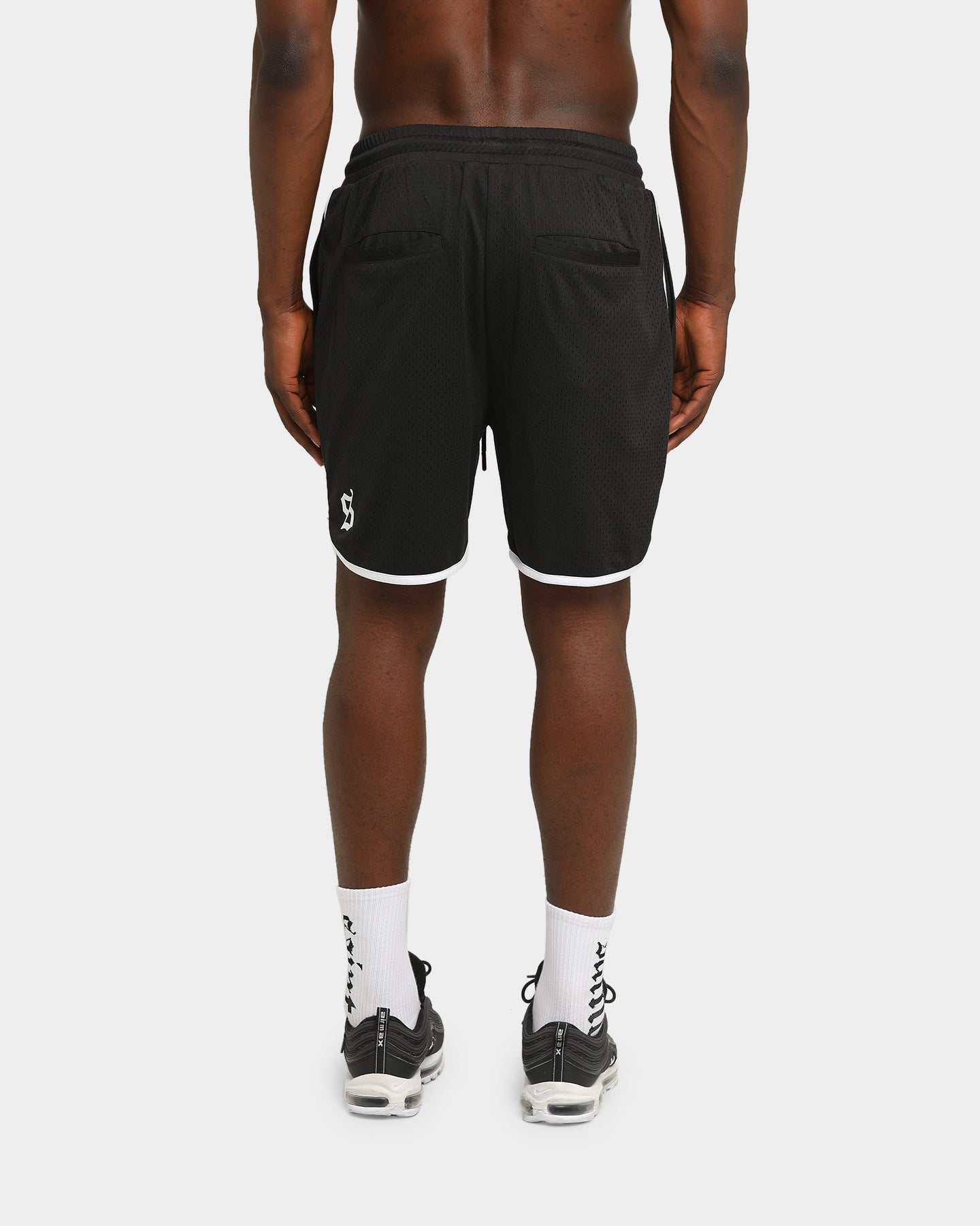 Saint Morta Era Mesh Basketball Short Black/White