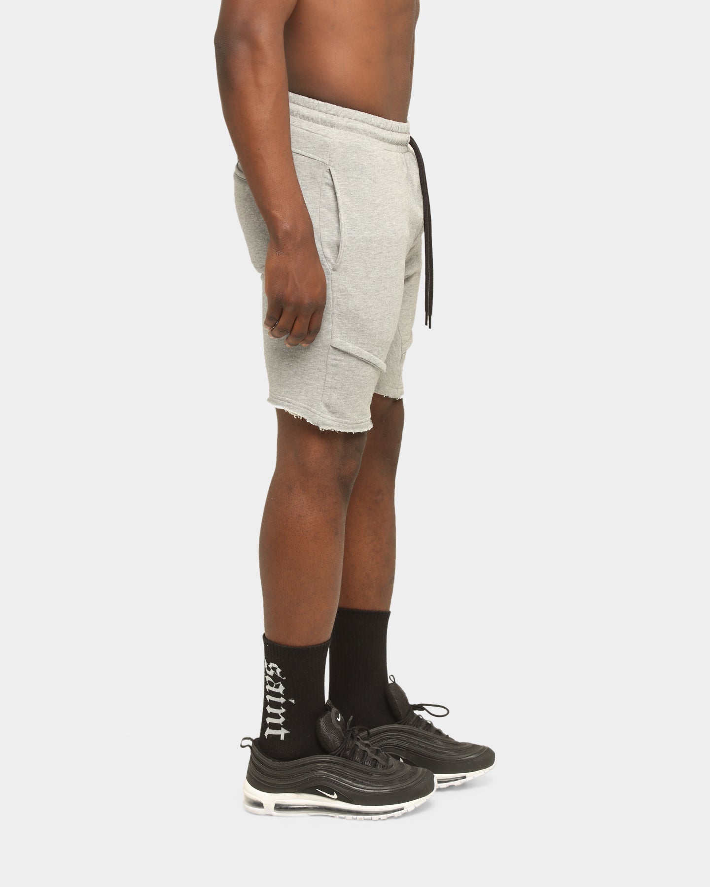 Saint Morta Icon X Track Shorts Grey