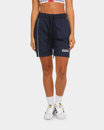 Saint Morta Era Track Shorts Navy/White