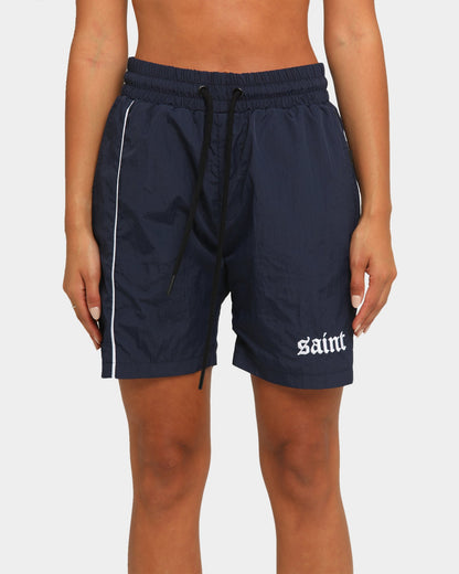 Saint Morta Era Track Shorts Navy/White