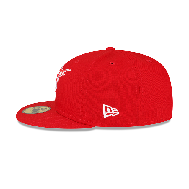 Miami Marlins Sidepatch Red 59FIFTY Fitted Hat